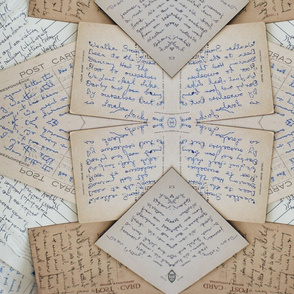 The Words on Old Postcards