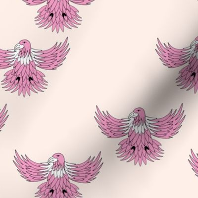 Little eagle desert freedom bird king of the sky kids summer design pink