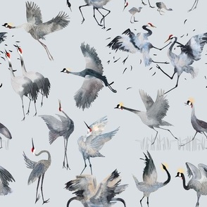 Pattern "Dancing cranes"