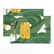 Bananas and Leaves - Bg White 200%