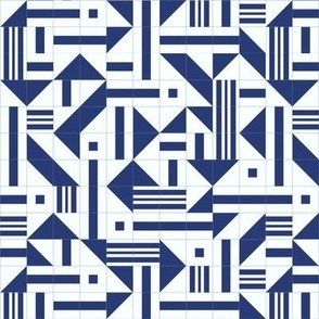 Random Indigo Tiles