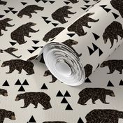 SMALL - geo bear // small version kids geometric trendy triangle bear 