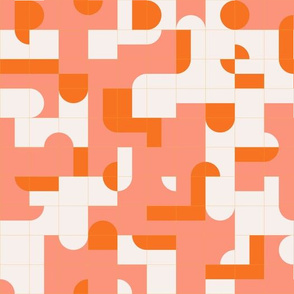 Coral Puzzle Tiles