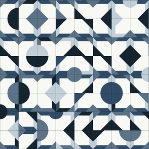 Mid Blue Tiles
