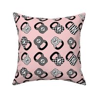 Striped_Dotted Kettlebells - Pink