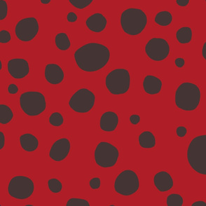 Ladybug Black and Red Dots Jumbo