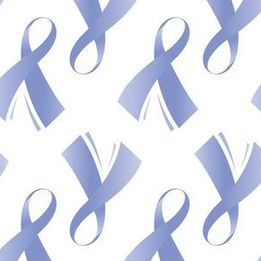 Esophageal Cancer Ribbon, Esophageal Cancer Awareness Ribbon, Periwinkle Cancer Ribbon, Light Purple Cancer Ribbon on White