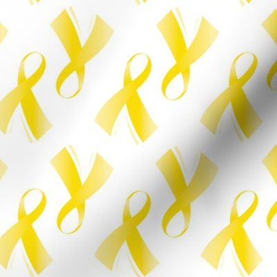 Scarcoma Bone Cancer Ribbon, Yellow Cancer Ribbon, Scarcoma Cancer Ribbon, Bone Cancer Ribbon on White, July, 