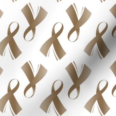  Childhood Cancer Awareness Ribbons, Gold Ribbon for Childhood Cancer Awareness, September, Gold Ribbon on White