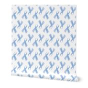 Prostate Cancer Ribbon, Prostate Light Blue Cancer Ribbon, Light Blue Cancer Ribbon on White, October