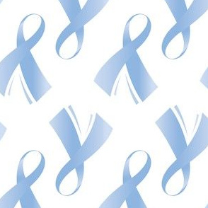 Prostate Cancer Ribbon, Prostate Light Blue Cancer Ribbon, Light Blue Cancer Ribbon on White, October