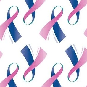 Thyroid Cancer Ribbon, September Cancer Ribbon, Blue, Pink, Teal Cancer Ribbon, September