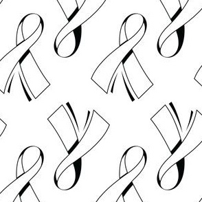 Lung Cancer Ribbon, Lung Cancer White Ribbon, November