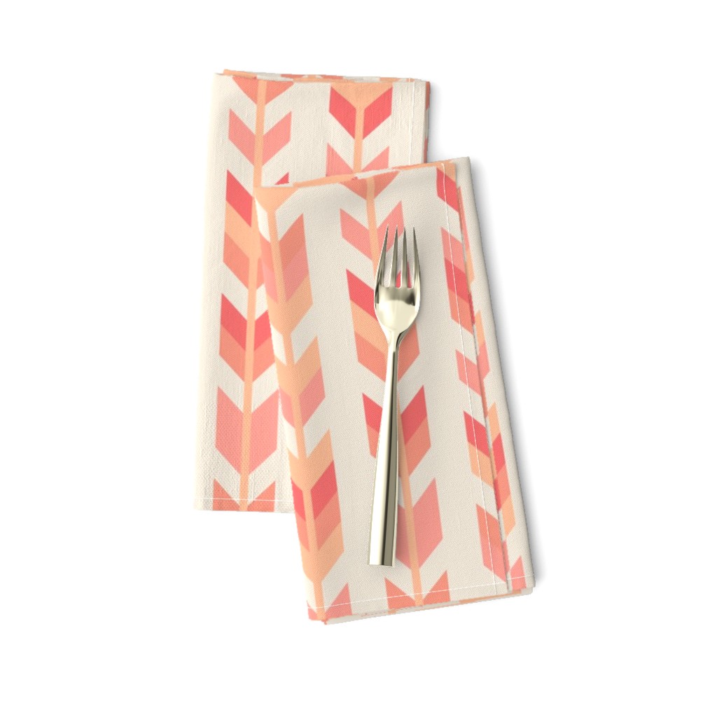 Peach Fuzz Tribal arrow stripes