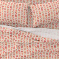 Peach Fuzz Tribal arrow stripes