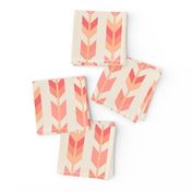 Peach Fuzz Tribal arrow stripes