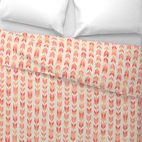 Peach Fuzz Tribal arrow stripes