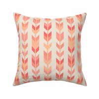 Peach Fuzz Tribal arrow stripes