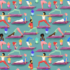 Nameste - colorful yoga