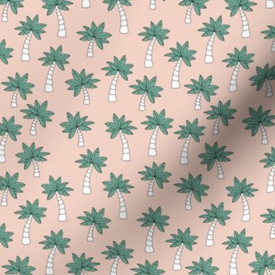 Palm tree jungle and little tropical garden surf print theme summer sand green ocean