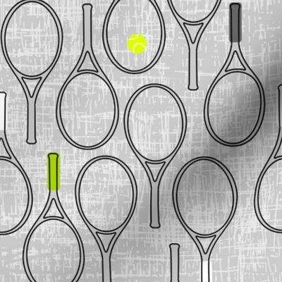 gray grid tennis