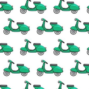 scooter - moped - green - LAD19