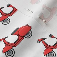 scooter - moped - red - LAD19