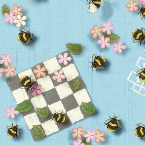 Bees on a Blue Playground - Fitness, Sports, Pollinators