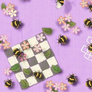Bees on a Purple Playground - Fitness, Sports, Pollinators