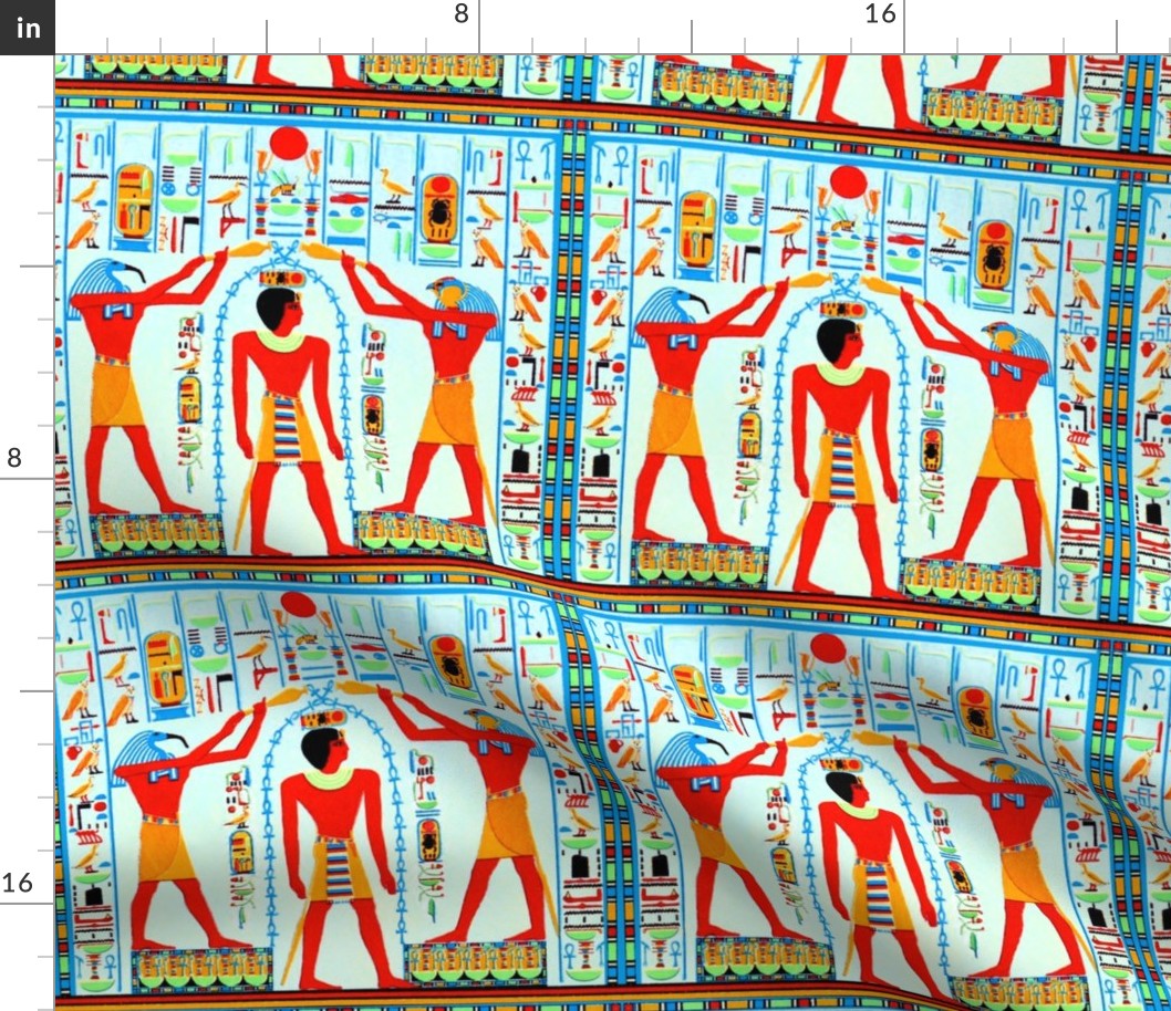 ancient egypt egyptian pharaoh gods kings hieroglyphics Ankh Horus Thoth Falcon Ibis birds life orange brown blue red royalty tribal sun Green scarab beetle cobra snakes birds 