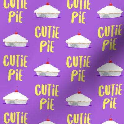 Cutie Pie - purple & yellow - LAD19