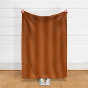 Halloween Black on Orange Ticking Stripe Medium Bordered by Thin Stripes