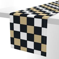 The Gold and the Black: Floating Checker Squares_With White