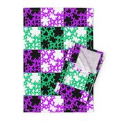 Hope Patchwork- purple and green + black and white 