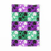 Hope Patchwork- purple and green + black and white 