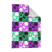 Hope Patchwork- purple and green + black and white 
