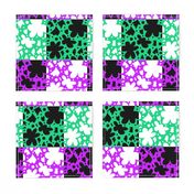 Hope Patchwork- purple and green + black and white 