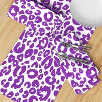 Cheetah Chic // Med. Vibrant Purple on White