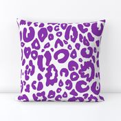 Cheetah Chic // Med. Vibrant Purple on White