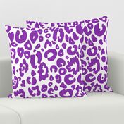 Cheetah Chic // Med. Vibrant Purple on White