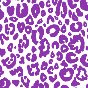 Cheetah Chic // Med. Vibrant Purple on White