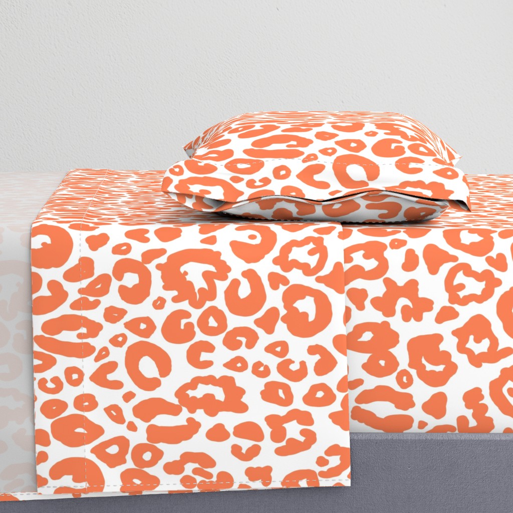 Cheetah Chic // Persimmon on White