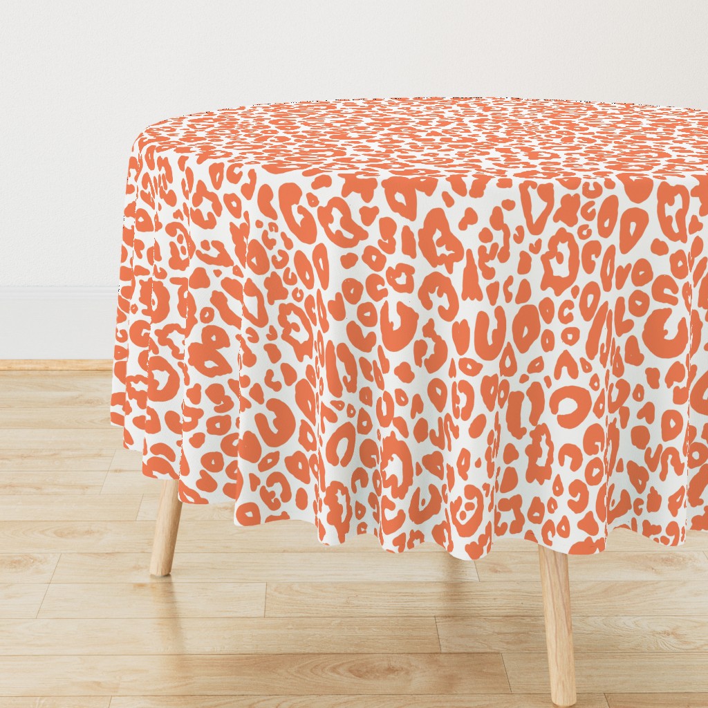 Cheetah Chic // Persimmon on White