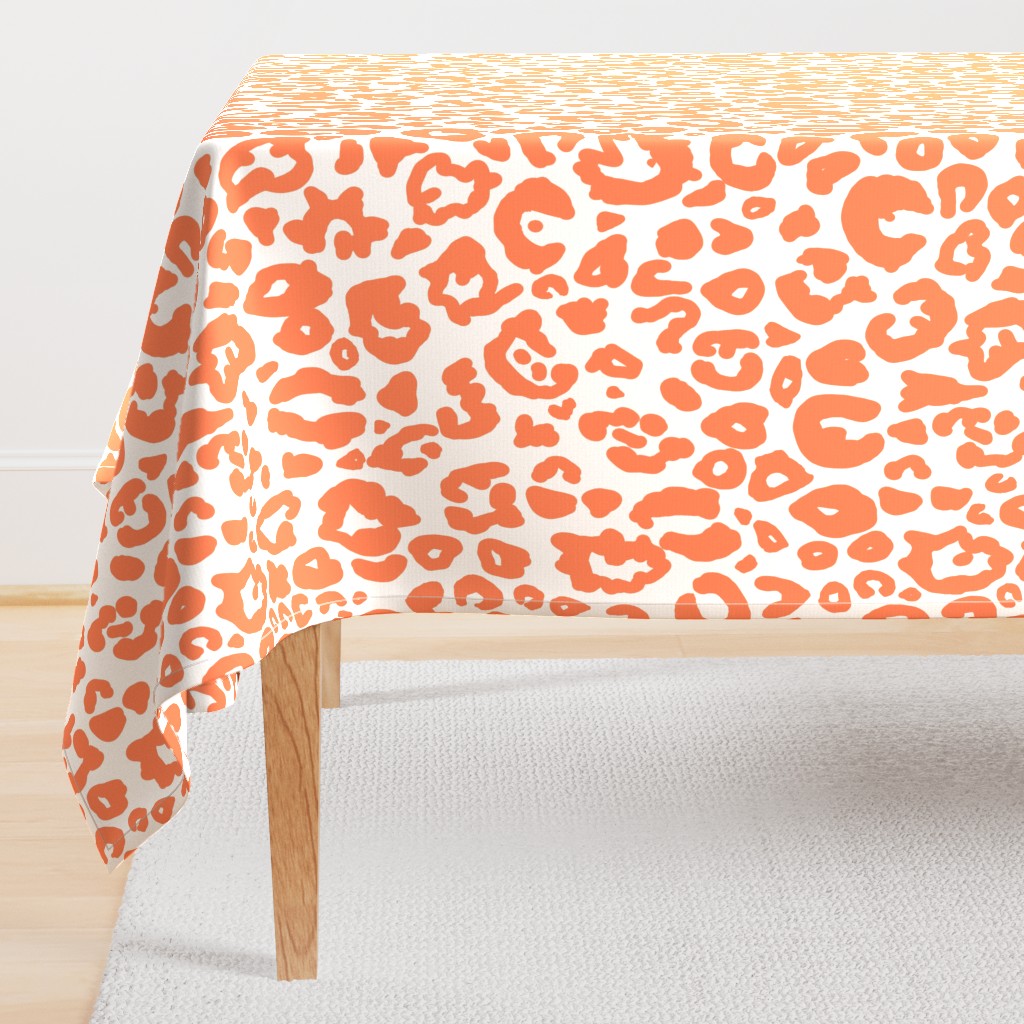 Cheetah Chic // Persimmon on White