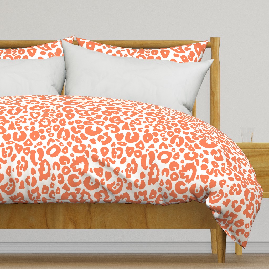 Cheetah Chic // Persimmon on White