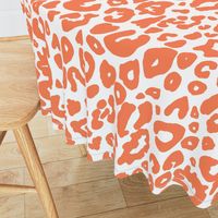 Cheetah Chic // Persimmon on White