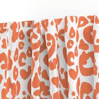 Cheetah Chic // Persimmon on White