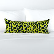 Cheetah Chic // Navy on Chartreuse (Regular Size)