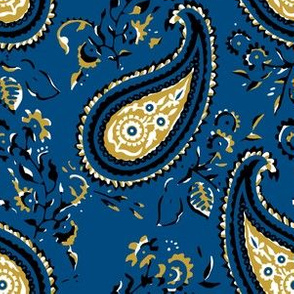 Polly Paisley - Blue Large