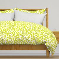 Cheetah Chic // Chartreuse on White